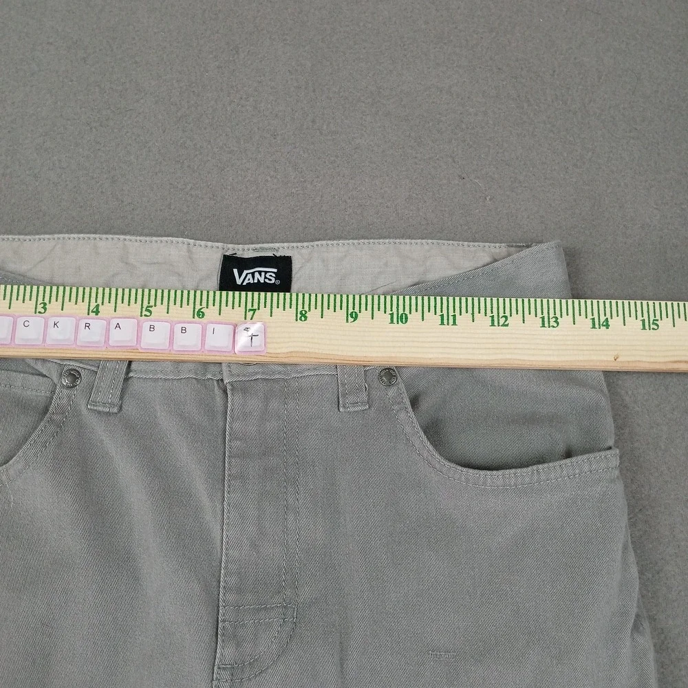 Vans Shorts Kids Boys Bermuda Size 10 Gray Flat Front‎ Casual Skateboard Classic